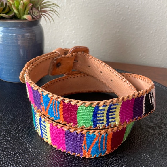 Vintage Colorful Belt made in Guatemala EUC - Picture 3 of 12